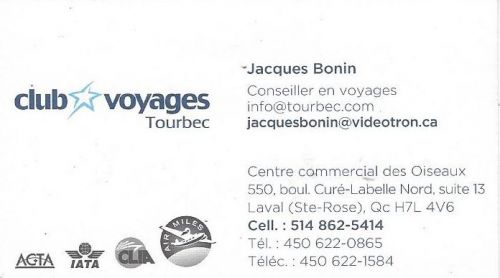 Club Voyages Tourbec à Laval